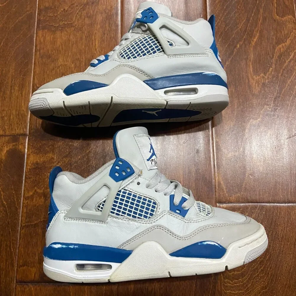 Nike Air Jordan 4 Retro GS Military Blue HF4281-141 2024 Size 4Y Women's 5.5